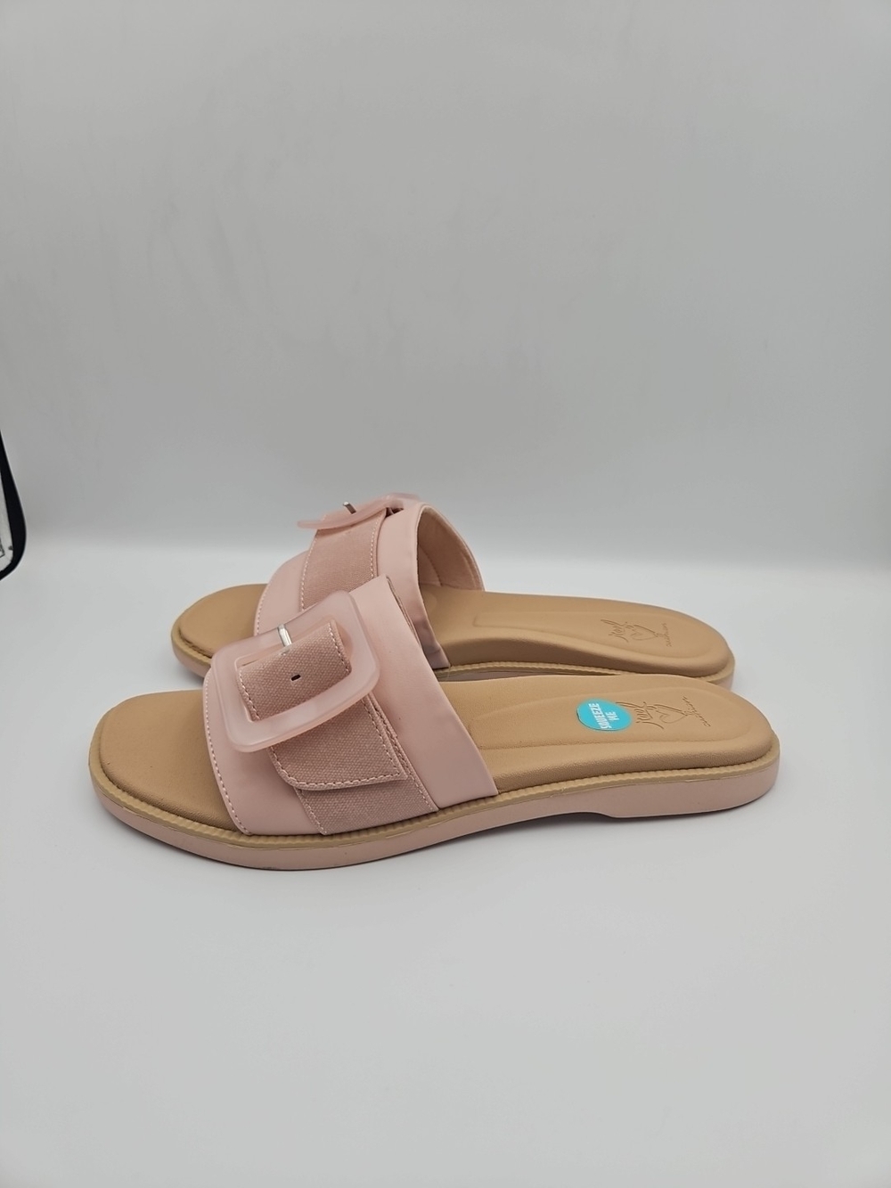 Reef Women's Blush Slide Sandals with Decorative Buckle